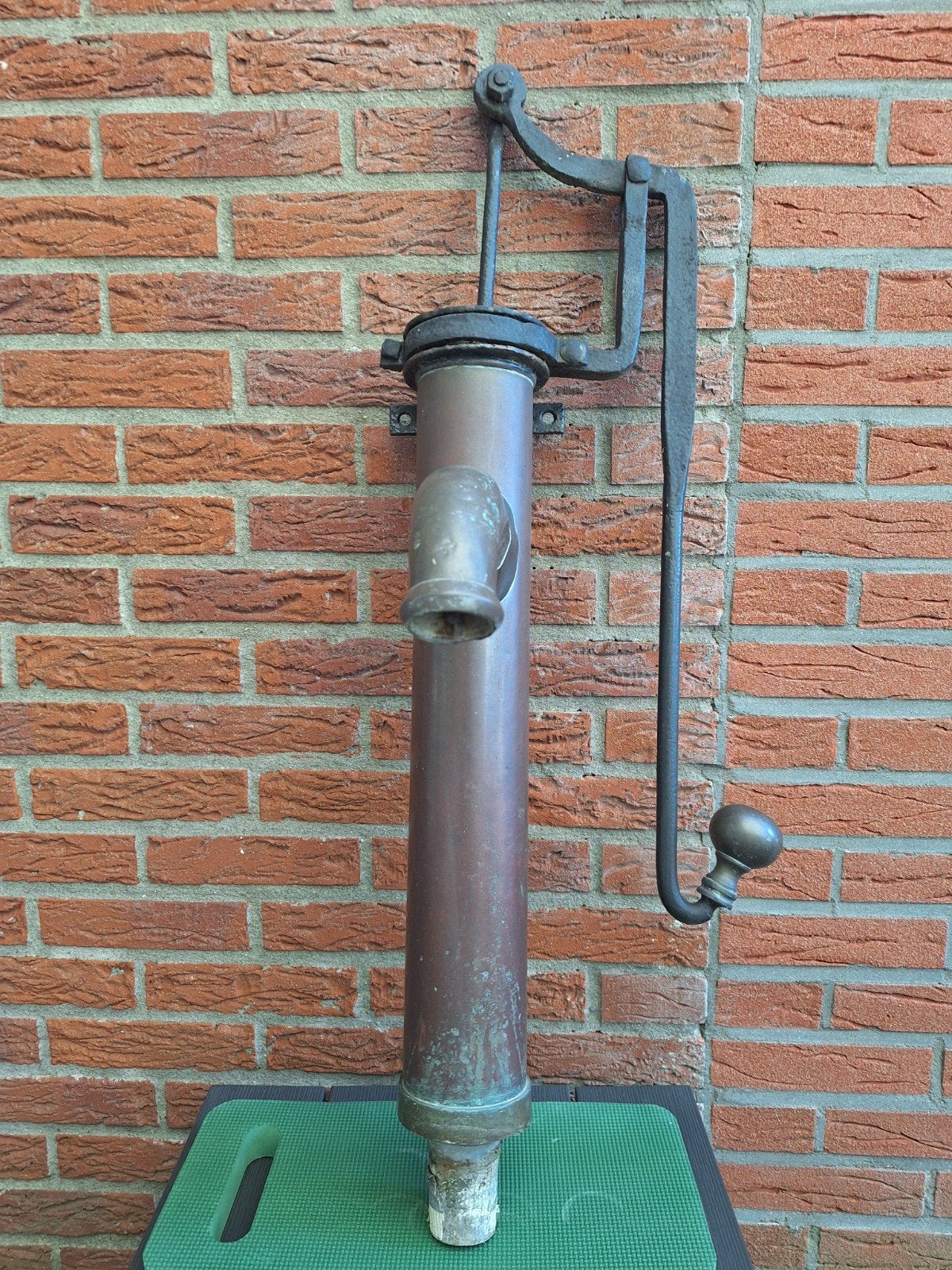 Antieke koperen pomp, Tuin en Terras, Ophalen, Gebruikt, Handmatig, Overige typen