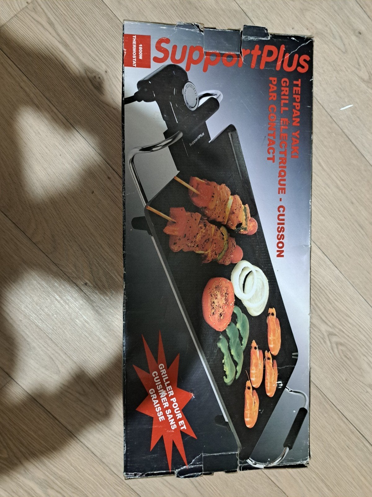 SupportPlus Teppan Yaki Elektrische Contactgrill, Ophalen of Verzenden, Gebruikt, Tafelgrill