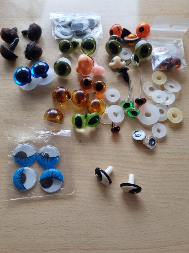 Oogjes en neusjes voor knuffeldieren, Ophalen of Verzenden