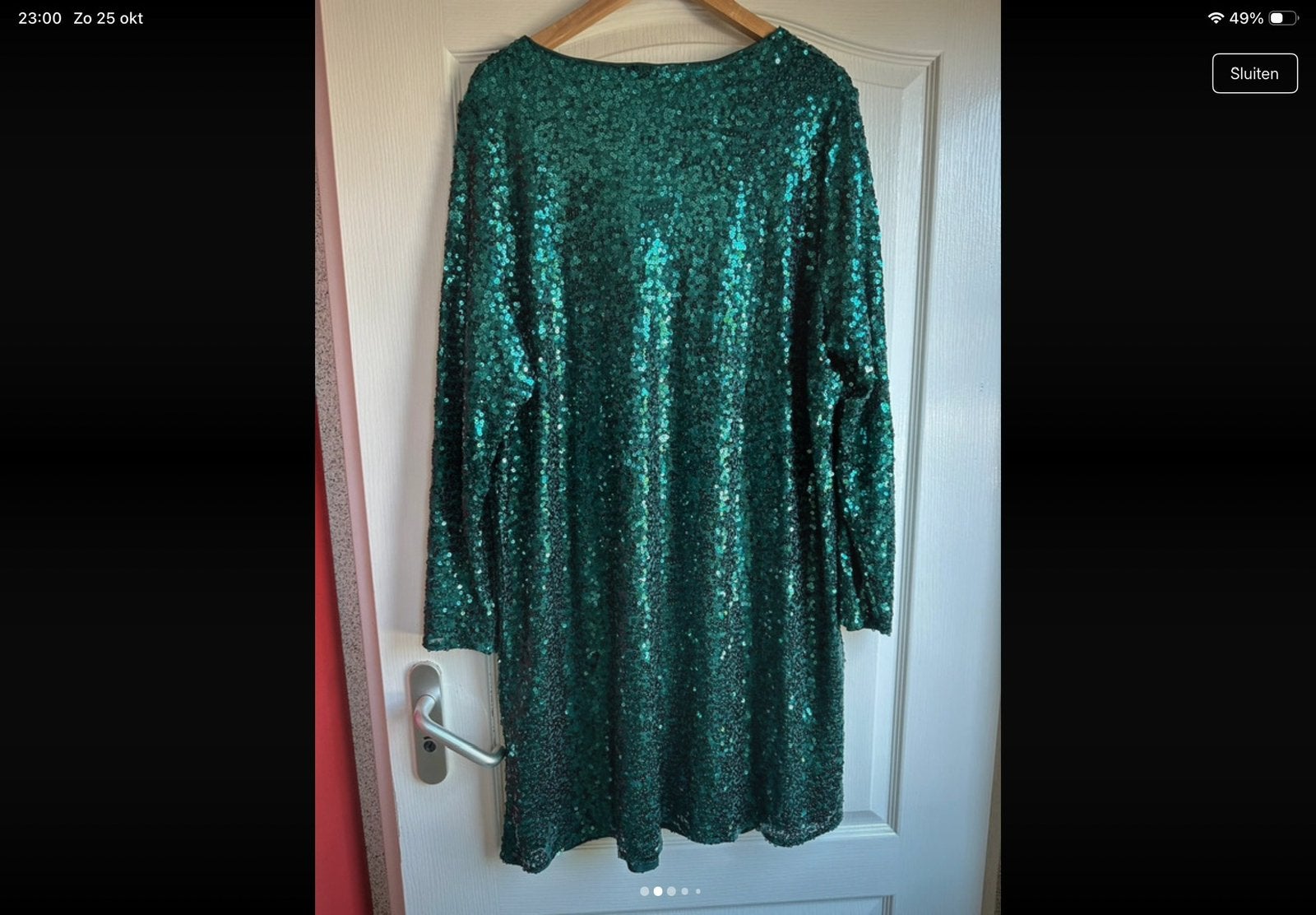 Schitterende cocktail jurk, Kleding | Dames, Ophalen of Verzenden, Zo goed als nieuw, Zwart, Boven de knie
