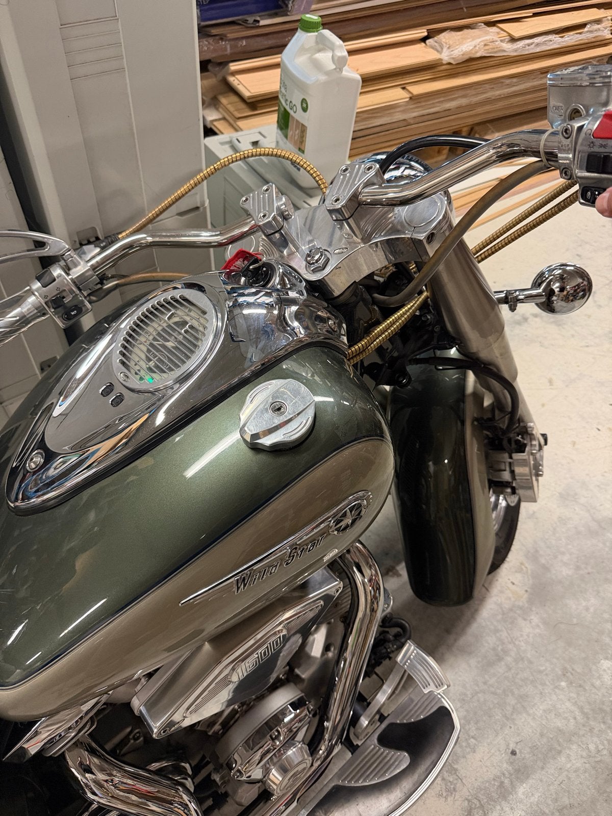 Yamaha XV1600 Wild Star - Altijd binnen gestaan, 2 cilinders, Chopper, Gebruikt, Particulier