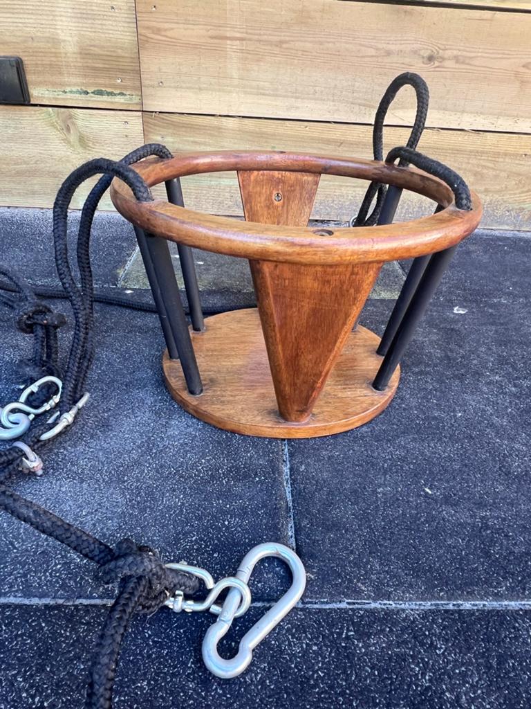 Mooie opgeknapte houten IKEA babyschommel, Kinderen en Baby's, Ophalen of Verzenden, Gebruikt, Jongen of Meisje