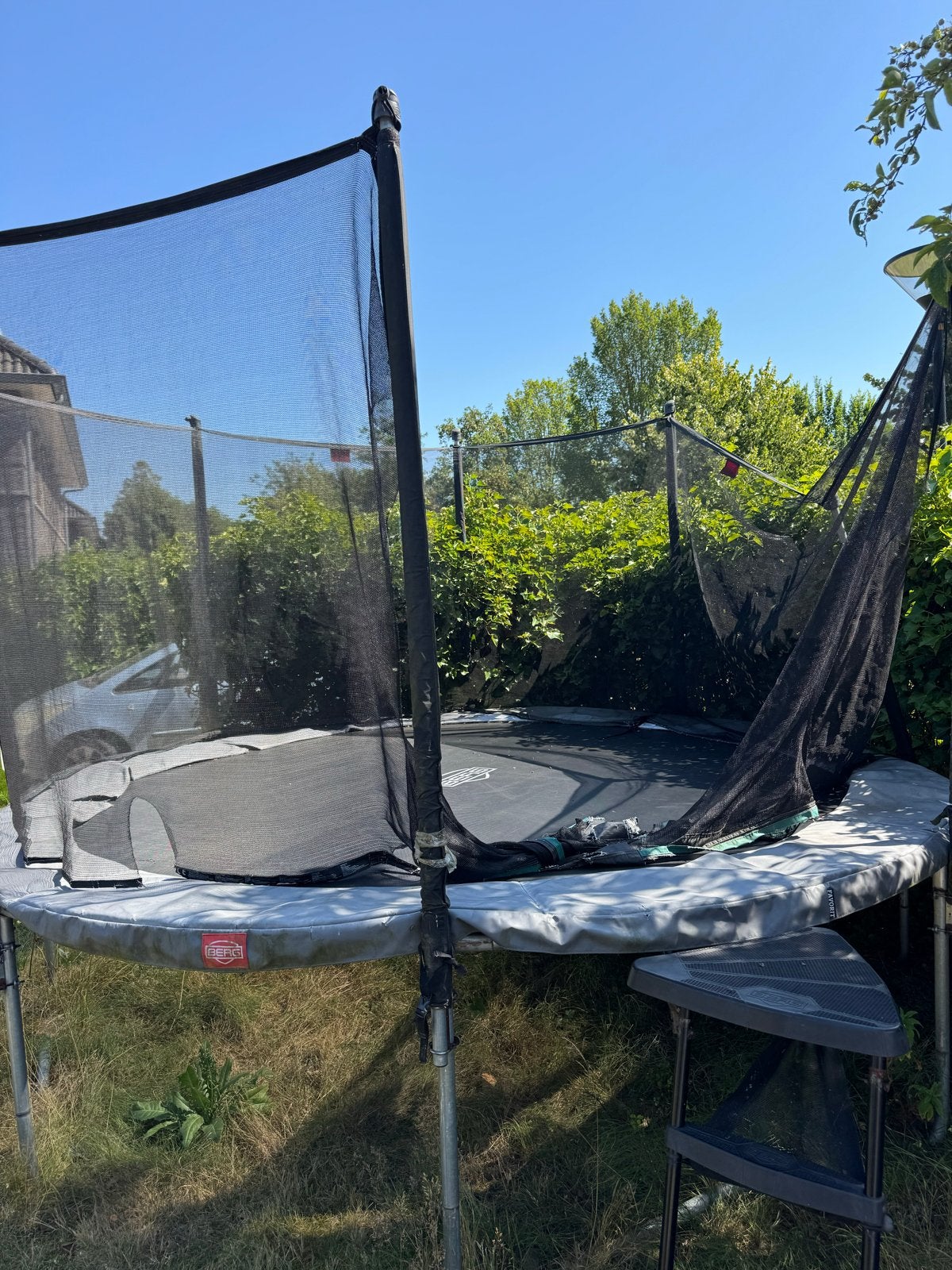 Berg Favorit Trampoline 3.80 met platformladder, Kinderen en Baby's, Speelgoed | Buiten | Trampolines, Ophalen, Gebruikt