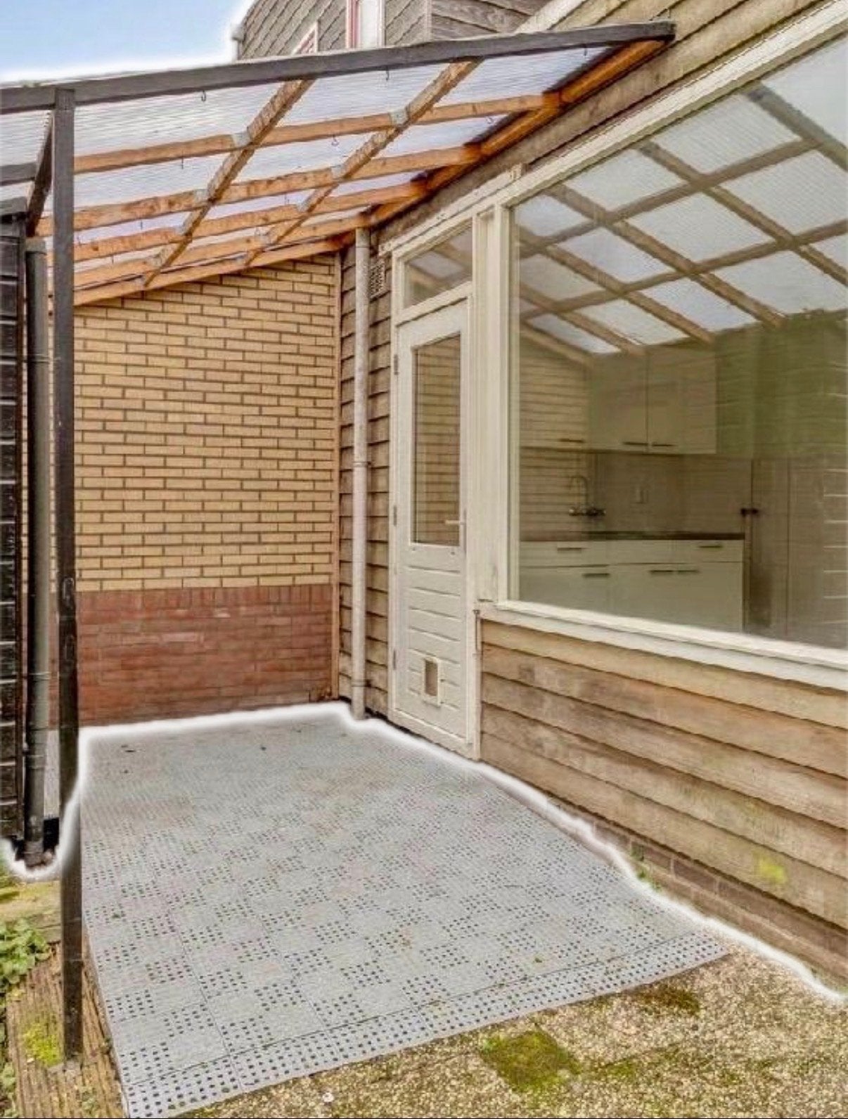 Kunstof ophoging voor rolstoelen, drempelhulp, Tuin en Terras, Tegels en Klinkers, Ophalen, Gebruikt, Kunststof, Overige typen
