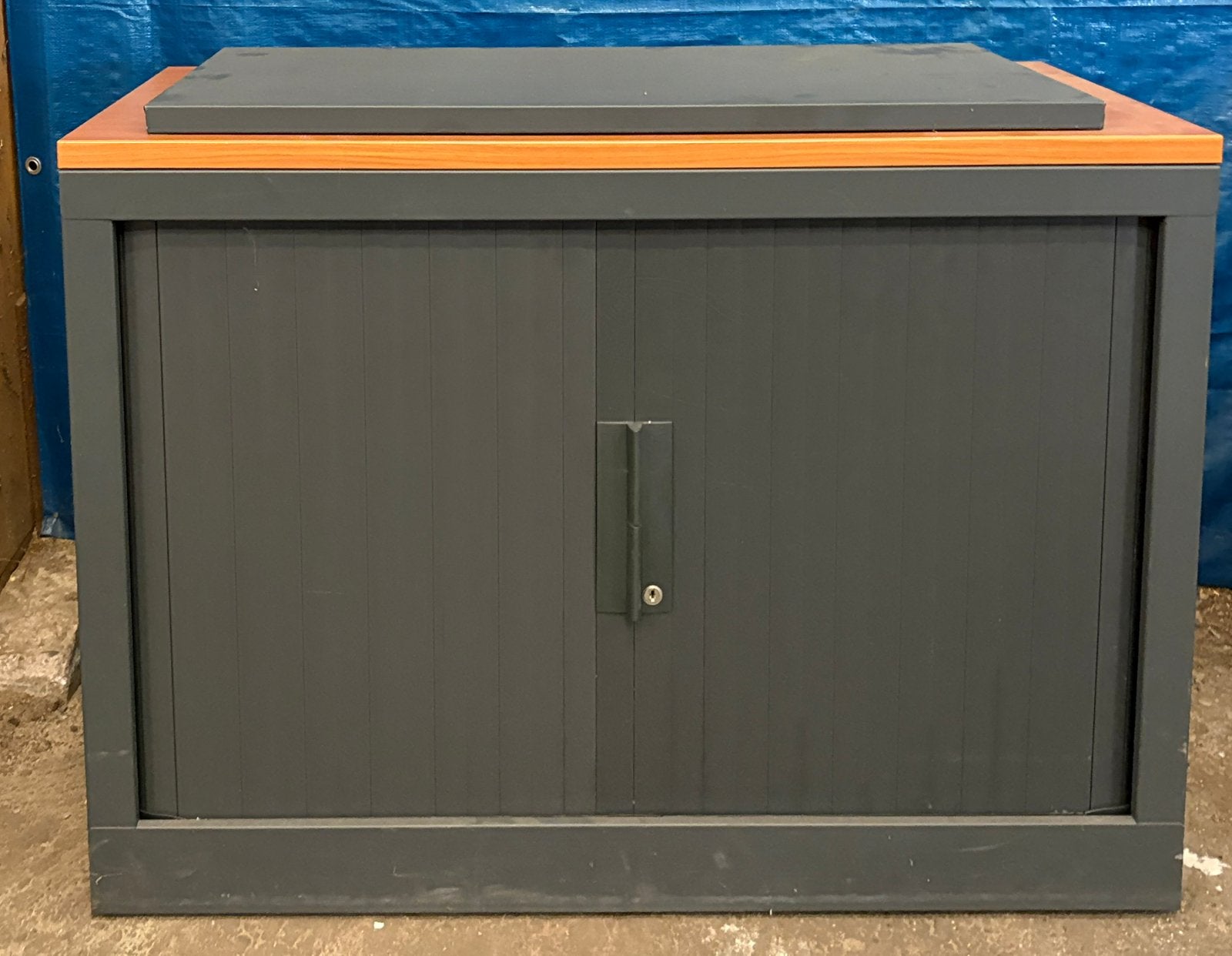 Roldeurkast 100 breed, Ophalen, Gebruikt, 100 tot 150 cm, Minder dan 100 cm