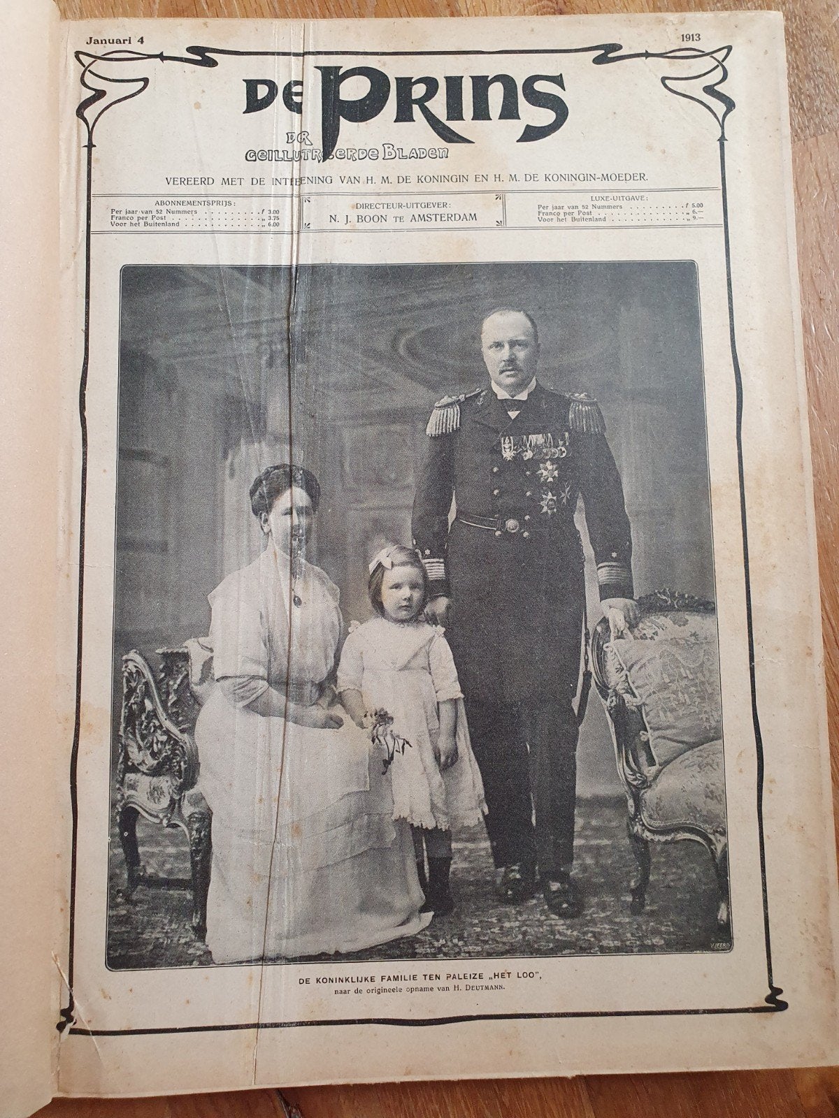 Oude "De prins" uit 1913, Ophalen of Verzenden, Voor 1920, Tijdschrift