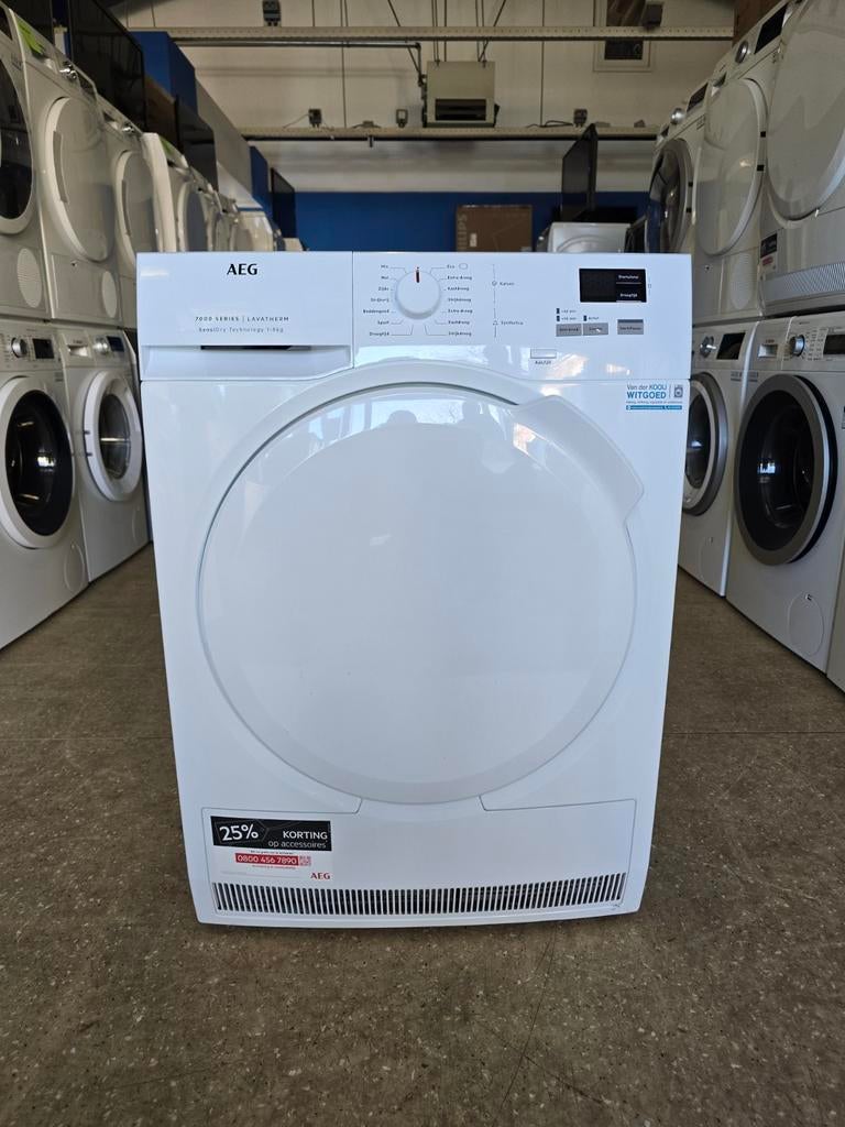 AEG 7000 Series warmtepompdroger | 8 kilo | Gratis thuis 🚚✅, Jirnsum, Overige typen, 8 tot 10 kg, Zo goed als nieuw