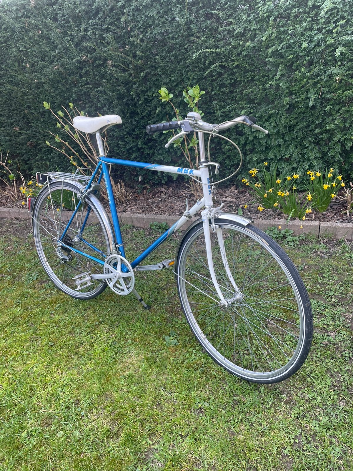 Retro vintage MBK  fiets volledig in orde framemaat 59, Fietsen en Brommers, Fietsen | Heren | Herenfietsen, Gebruikt, Velgrem