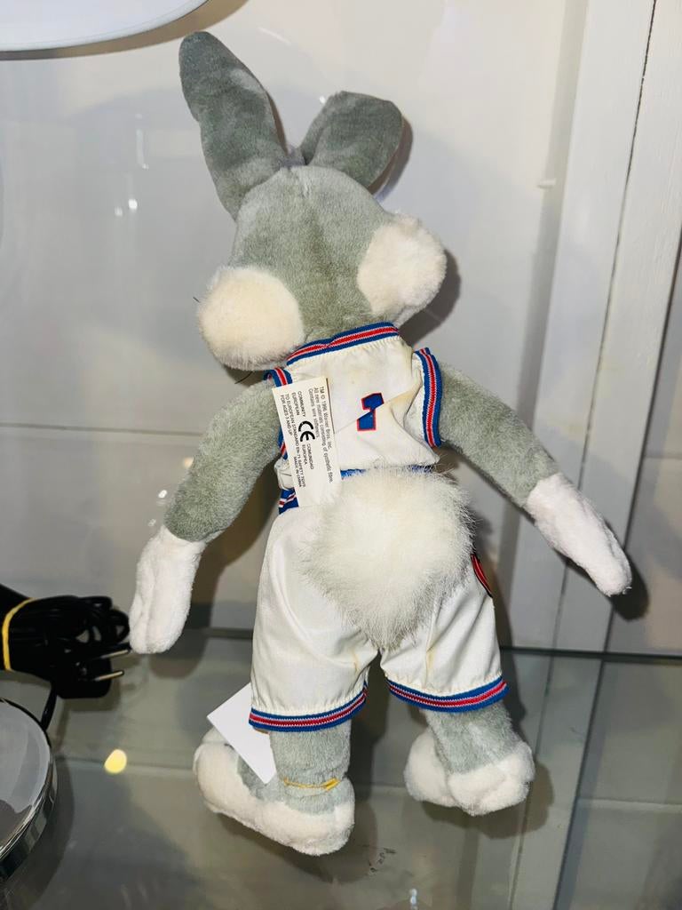 Vintage Looney Tunes Space Jam Bugs Bunny Tune Sqaud knuffel, Ophalen of Verzenden, Huis en Inrichting