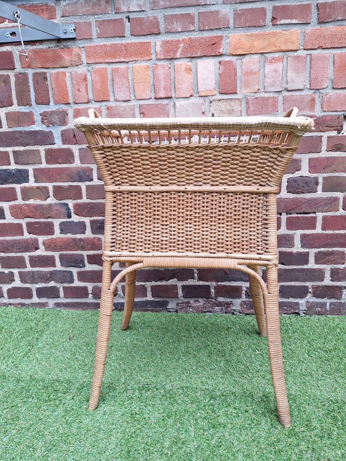 Vintage jaren '60 rieten luiermand - 67x46 cm, Ophalen, Gebruikt