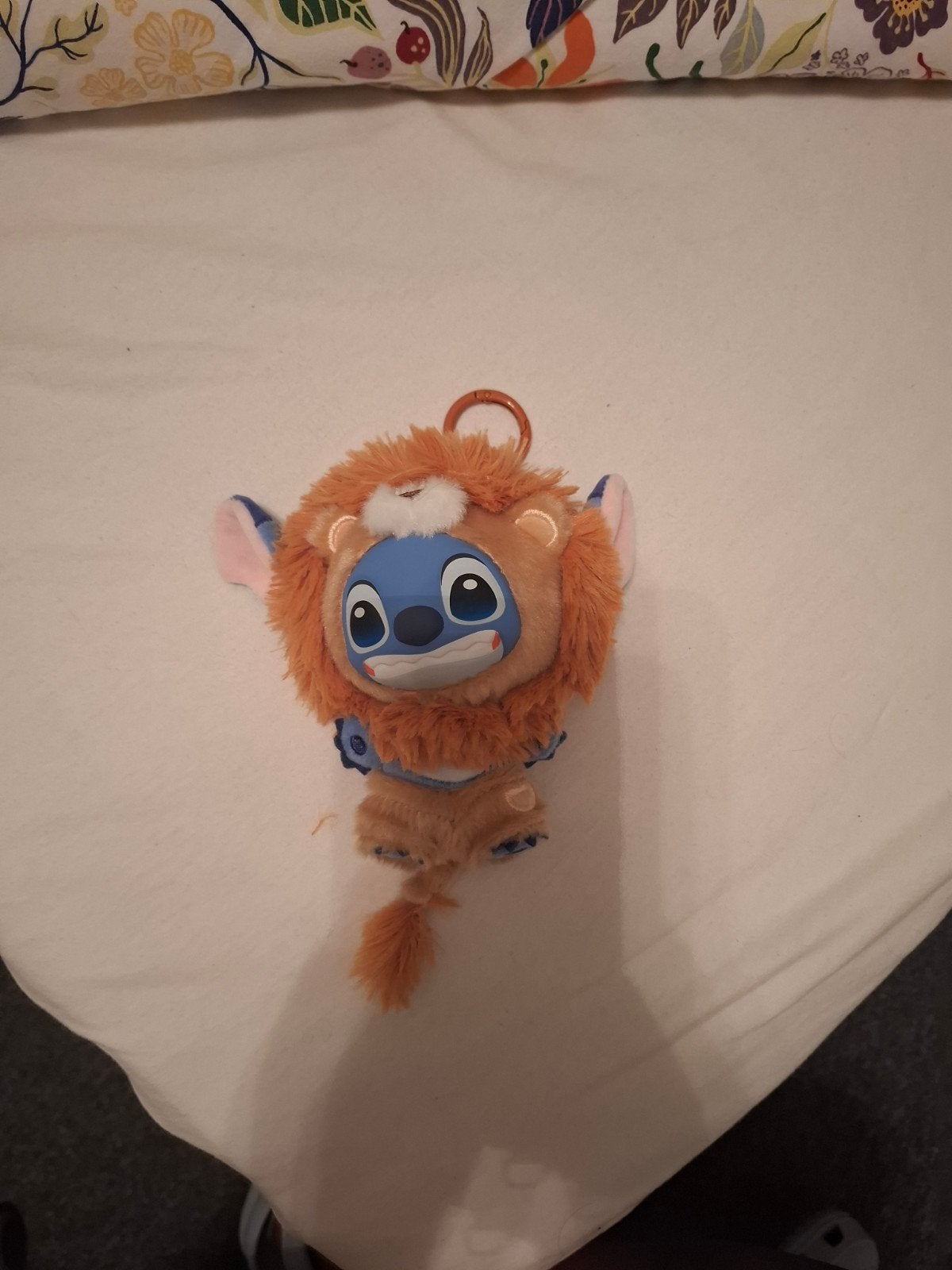 Stitch in Leeuwenpakje Knuffel Sleutelhanger, Disney, Disney, Blauw, Ophalen of Verzenden