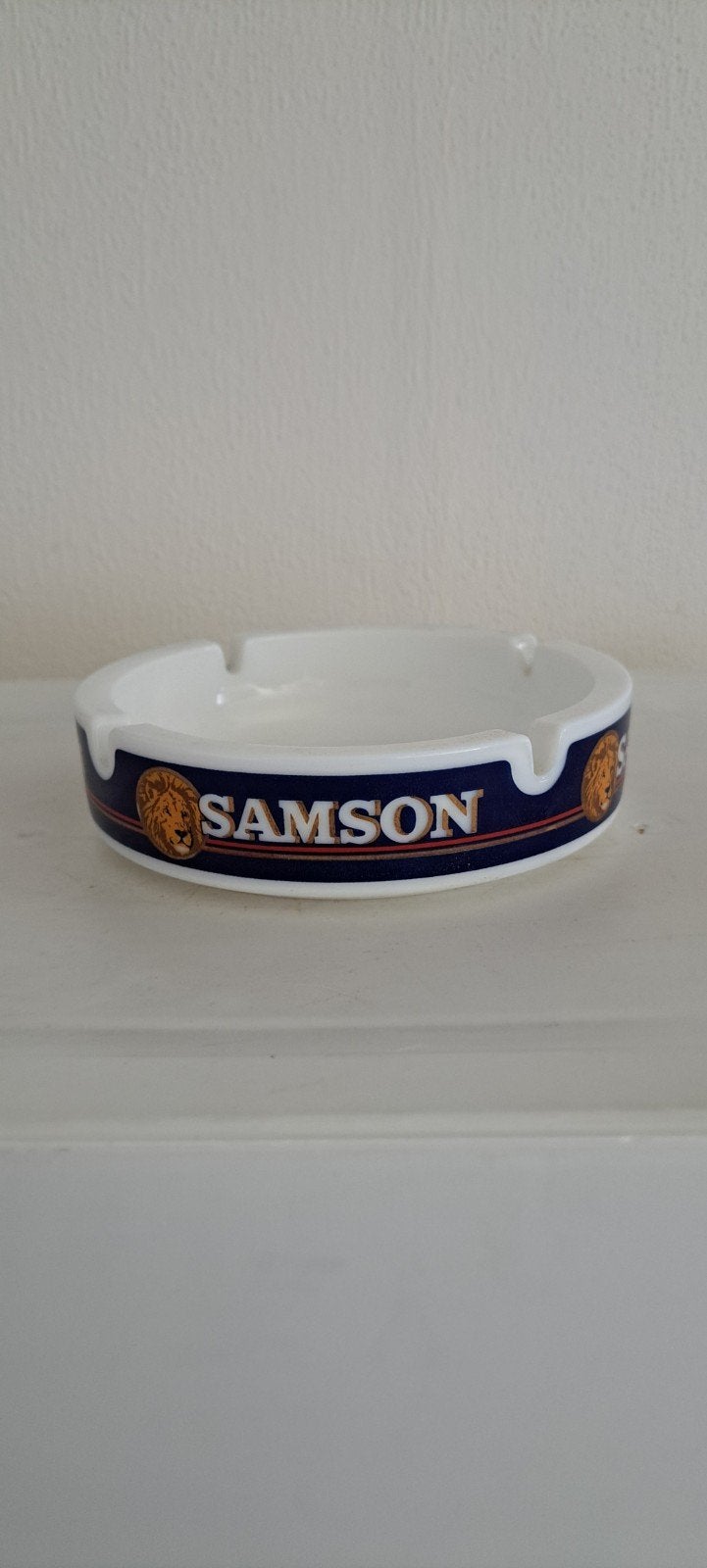 Vintage Samson Asbak - Tabak Reclame, Ophalen of Verzenden, Gebruikt, Asbak