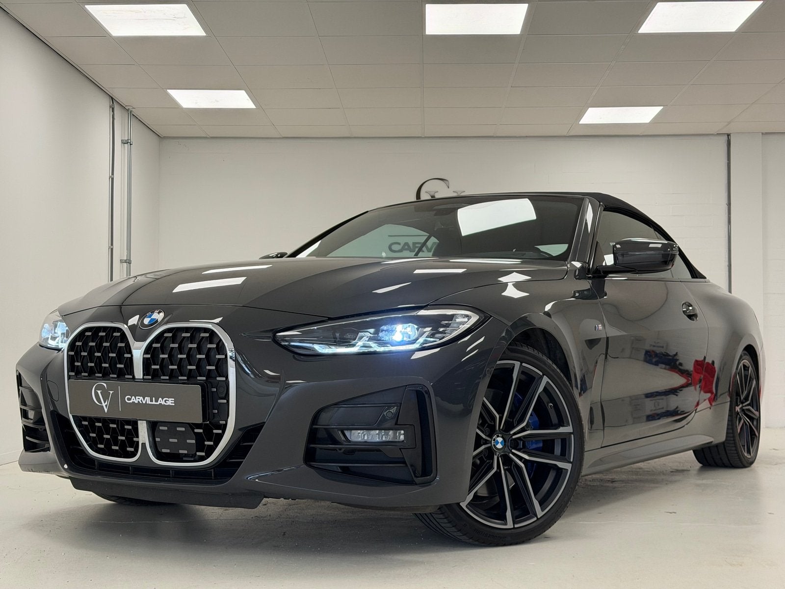 BMW 4 Serie Cabrio 430i M-Sport | Dravit grau | Nekverwarmin, Automaat, 1998 cc, Gebruikt, Zwart