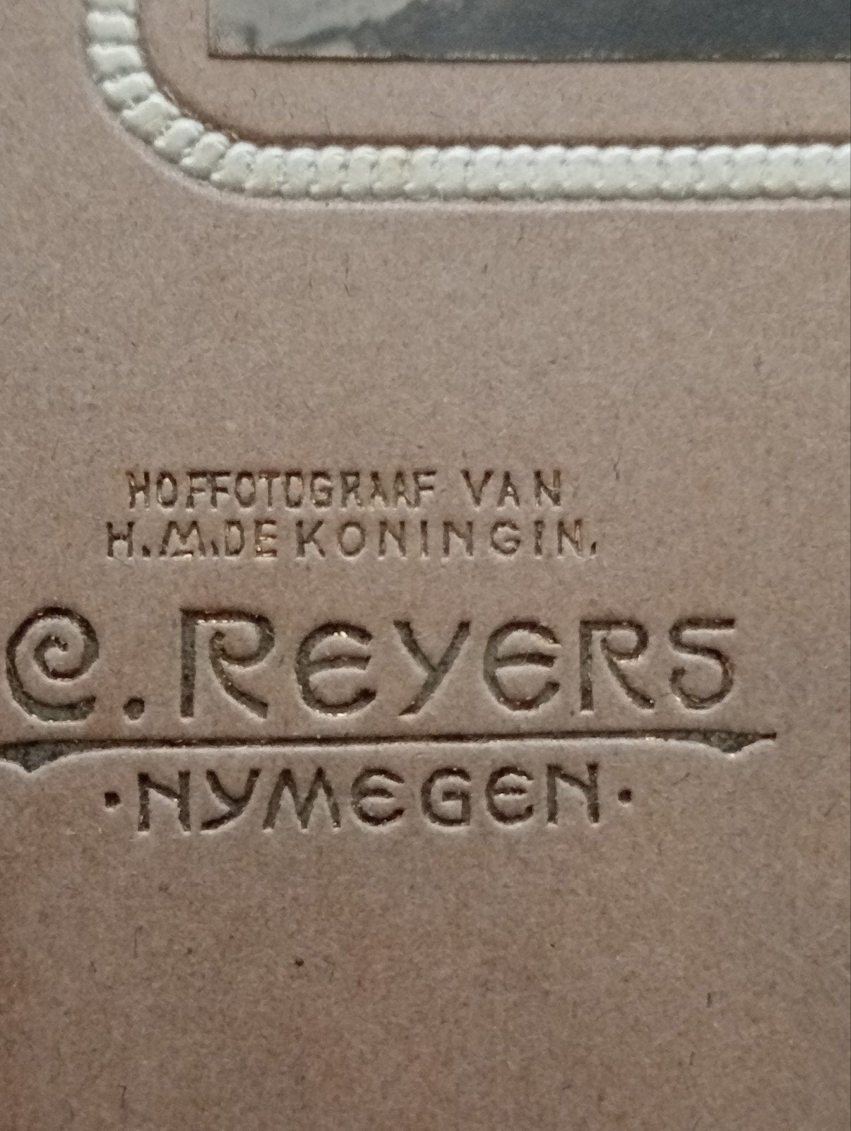 Antieke foto van vrouw, C. Reyers Nijmegen, Ophalen of Verzenden, Voor 1940, Gebruikt, Overige onderwerpen