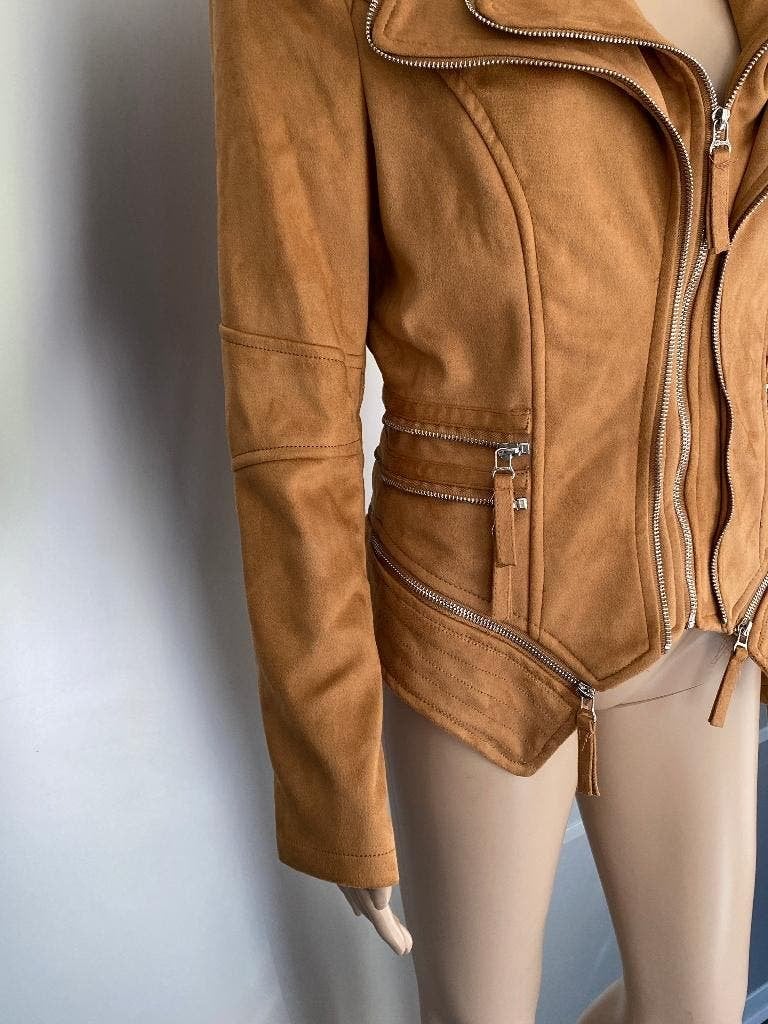 K170 Noemi Kent maat 40=M jasje biker blazer colbert bruin, Kleding | Dames, Maat 38/40 (M), Bruin, Naomi Kent, Ophalen of Verzenden
