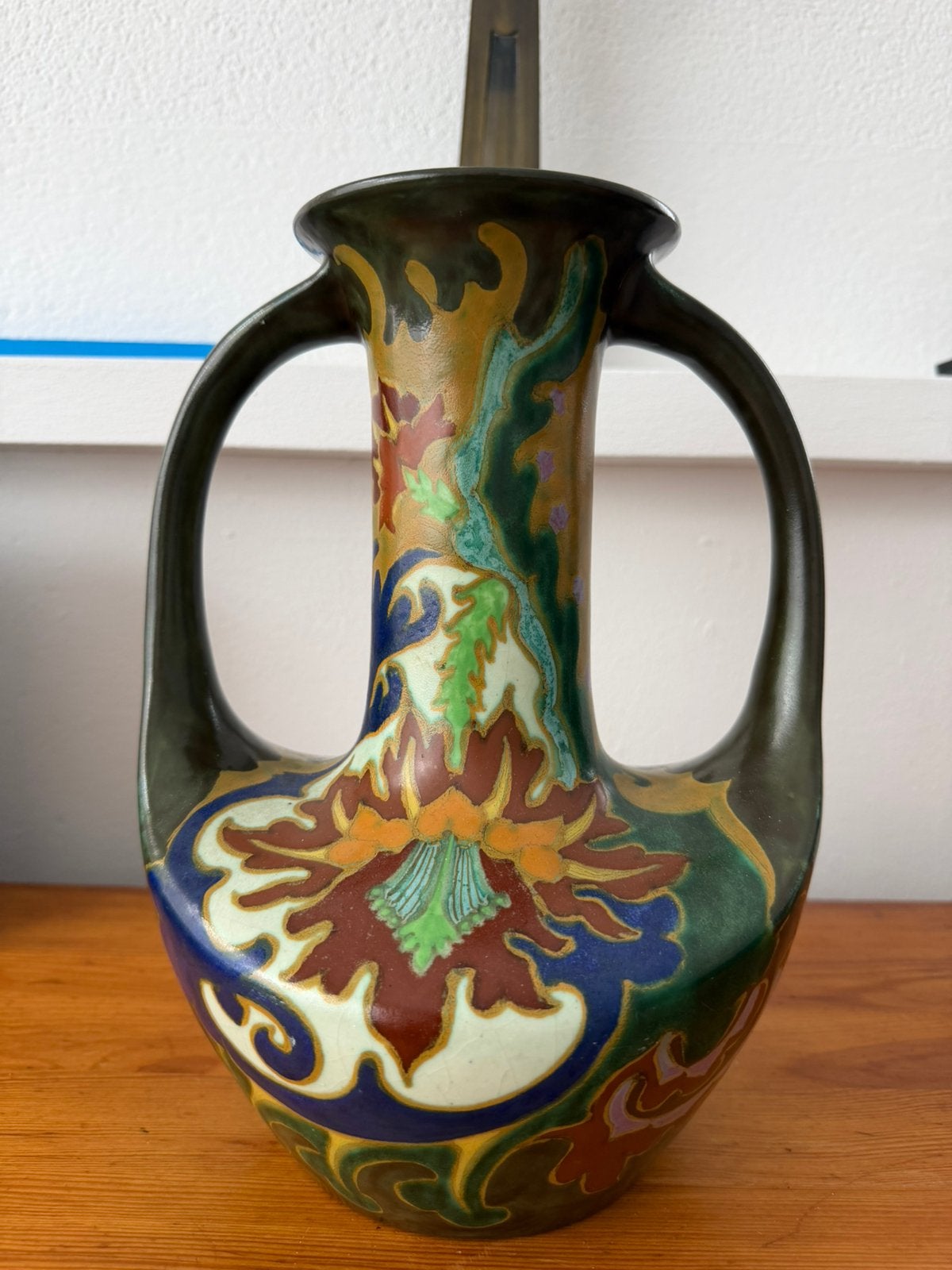 AMPHORA VAAS MET OREN EN FLORAAL DECOR 'POMPEA, Ophalen of Verzenden