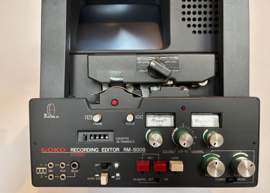 Goko Recording Editor RM-8008 Stereo - Vintage Film Editor, Ophalen, 1960 tot 1980, Overige typen