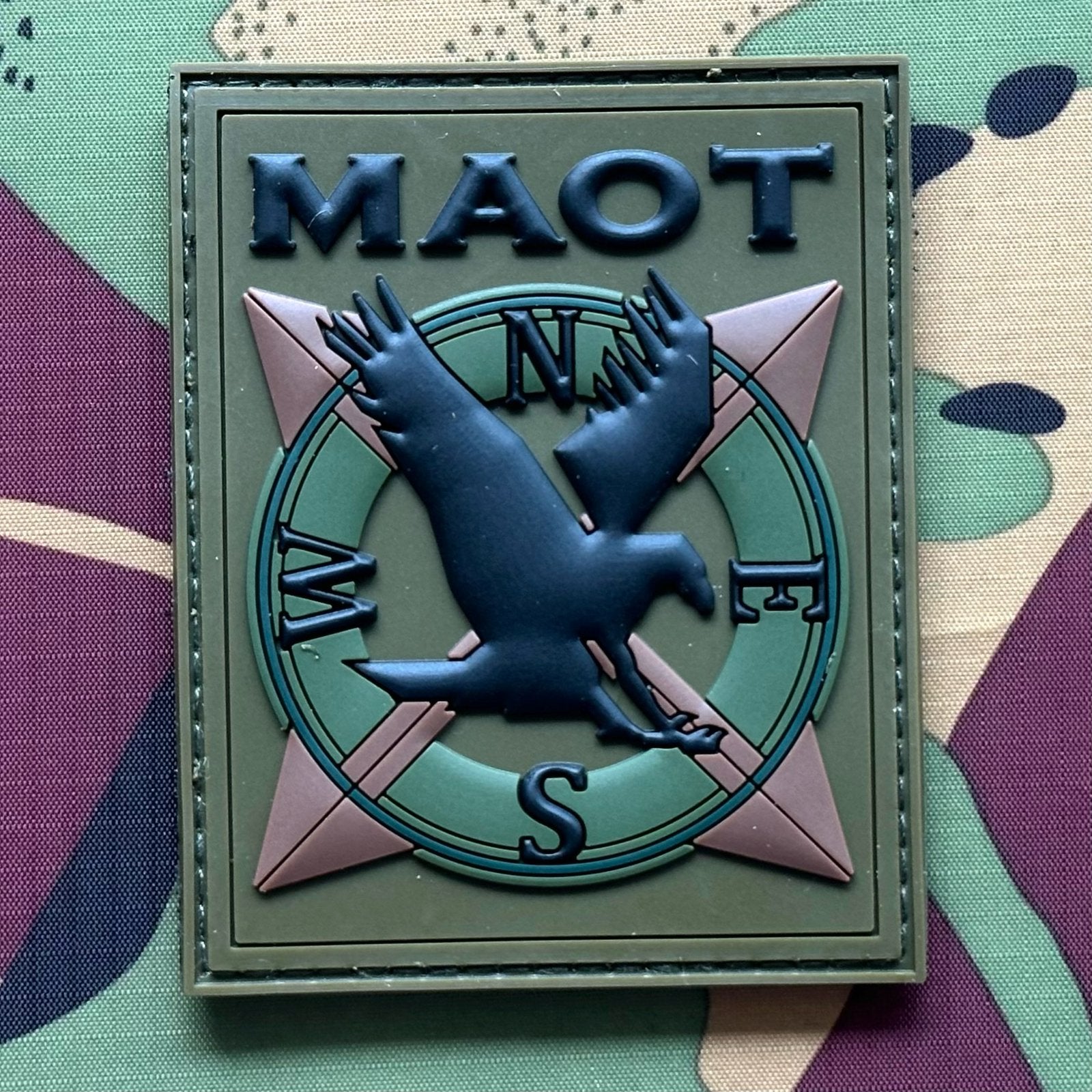 Patch Borstembleem 6x7 RNLAF MAOT PVC, Verzamelen, Ophalen of Verzenden, Luchtmacht, Nederland, Embleem of Badge