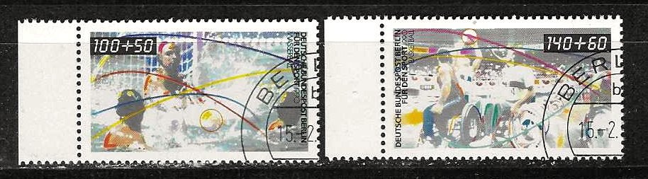 Berlin 864-865 tab, Ophalen of Verzenden, BRD, Gestempeld