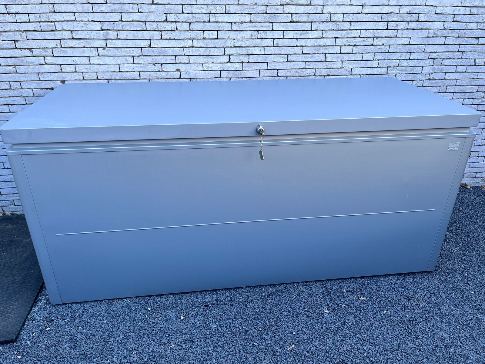 Biohort Loungebox 200 Zilver - Ruime en Weerbestendige Opber, Tuin en Terras, Bergingen en Tuinkasten, Ophalen, Zo goed als nieuw