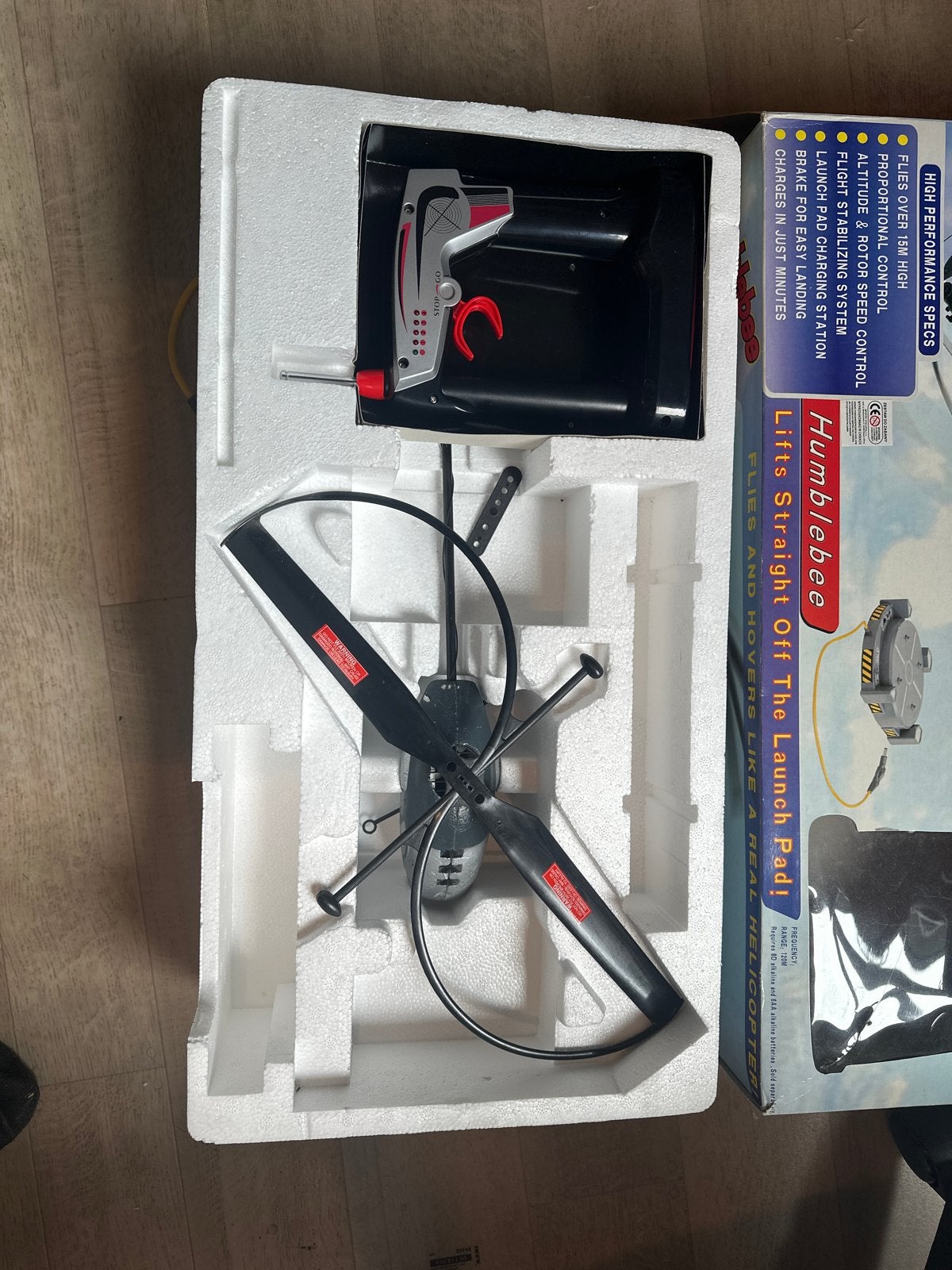 Humblebee RC Helikopter met Lanceerplatform, Ophalen of Verzenden, Zo goed als nieuw, Elektro, Helikopter