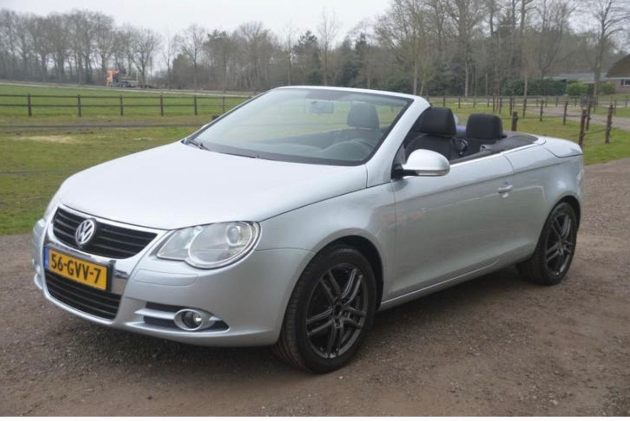 Volkswagen Eos 2.0 16V FSI 110KW 2008 Grijs, Auto's, Voorwielaandrijving, Zwart, 4 cilinders, 4 stoelen