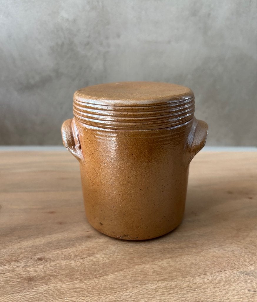 Vintage KLEIN potje Voorraadpot Gres de Bonny 9 cm, Ophalen of Verzenden