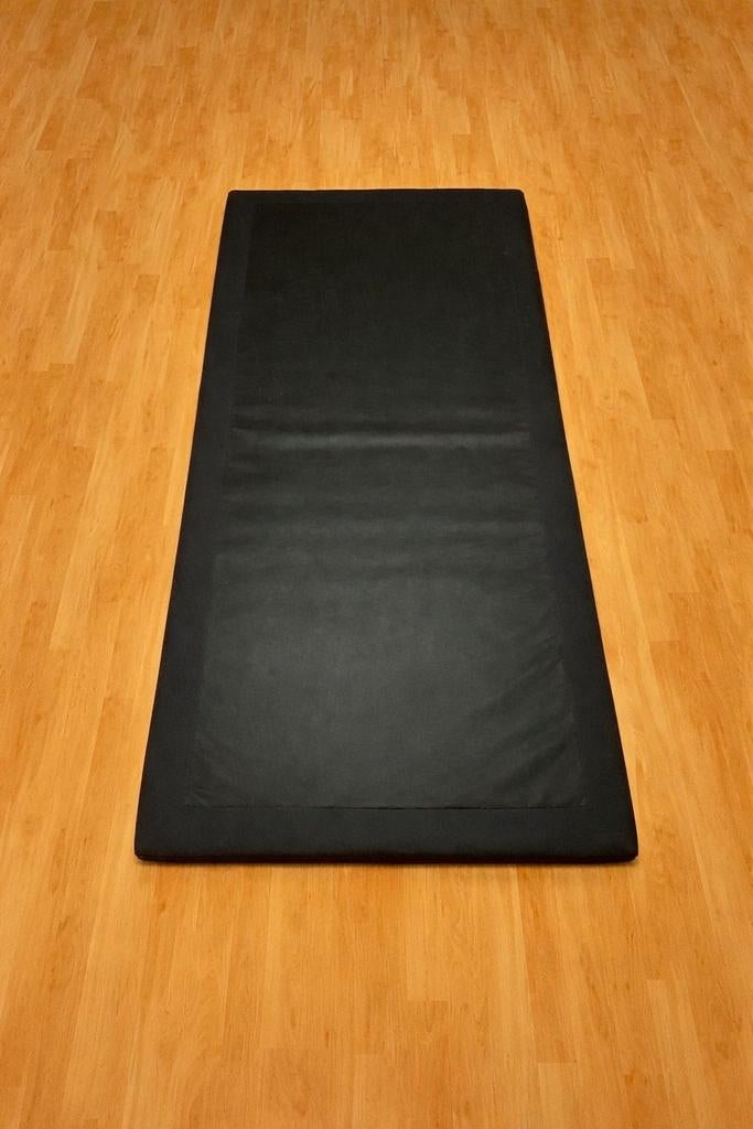 Zwart boxspring. 90/200 cm, Ophalen of Verzenden, Eenpersoons, Zwart, 90 cm