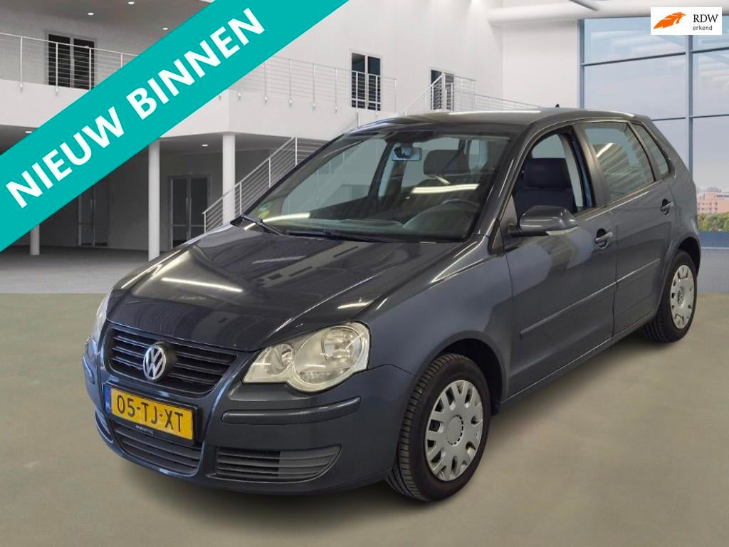 Volkswagen Polo 1.4-16V Optive 1EIGENAAR|NAP|AIRCO|ONDERHOUD, Voorwielaandrijving, Zwart, 4 cilinders, Blauw