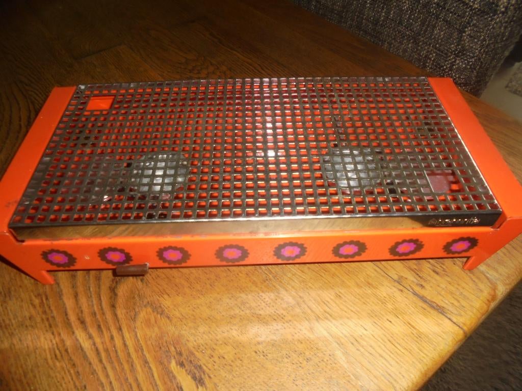 Rechaud ( 1 ) warmhoudplaatje / Oranje met bloemen, Ophalen, Overige typen, Zo goed als nieuw, Brabantia