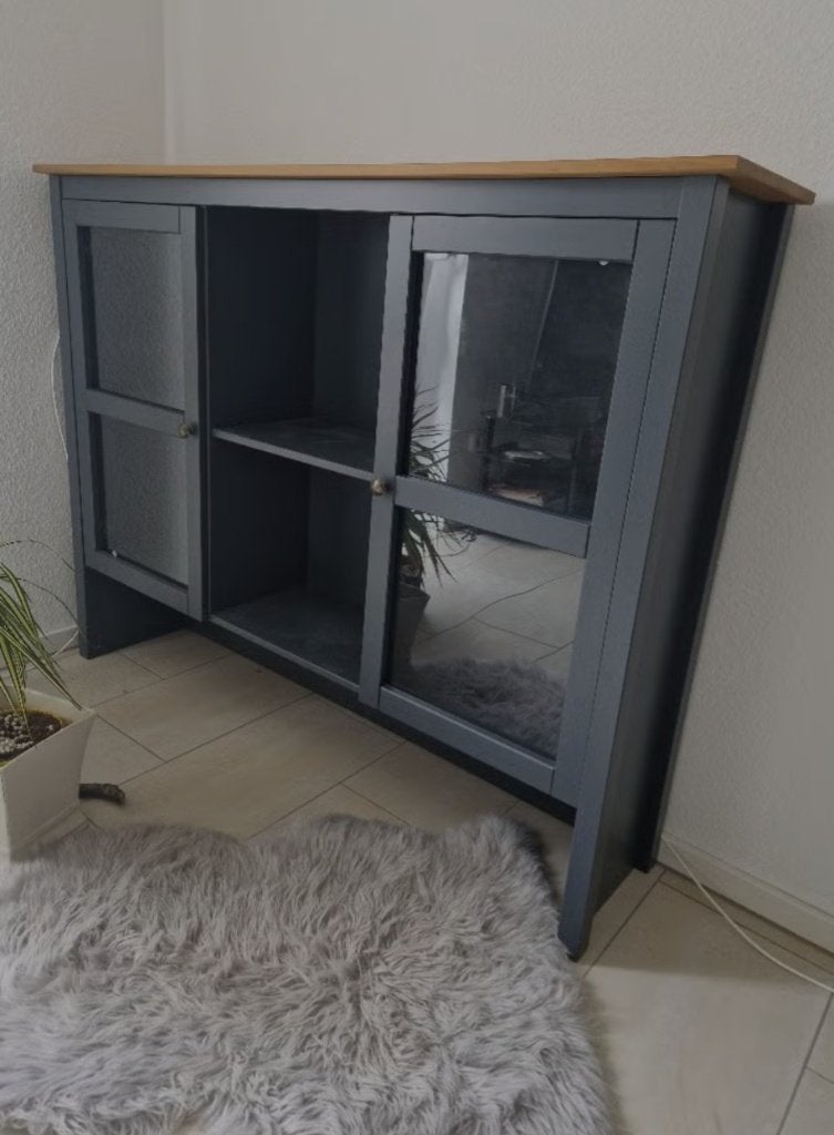 Vitrine kast Gratis, Ophalen, Met deur(en), 50 tot 100 cm, Zo goed als nieuw