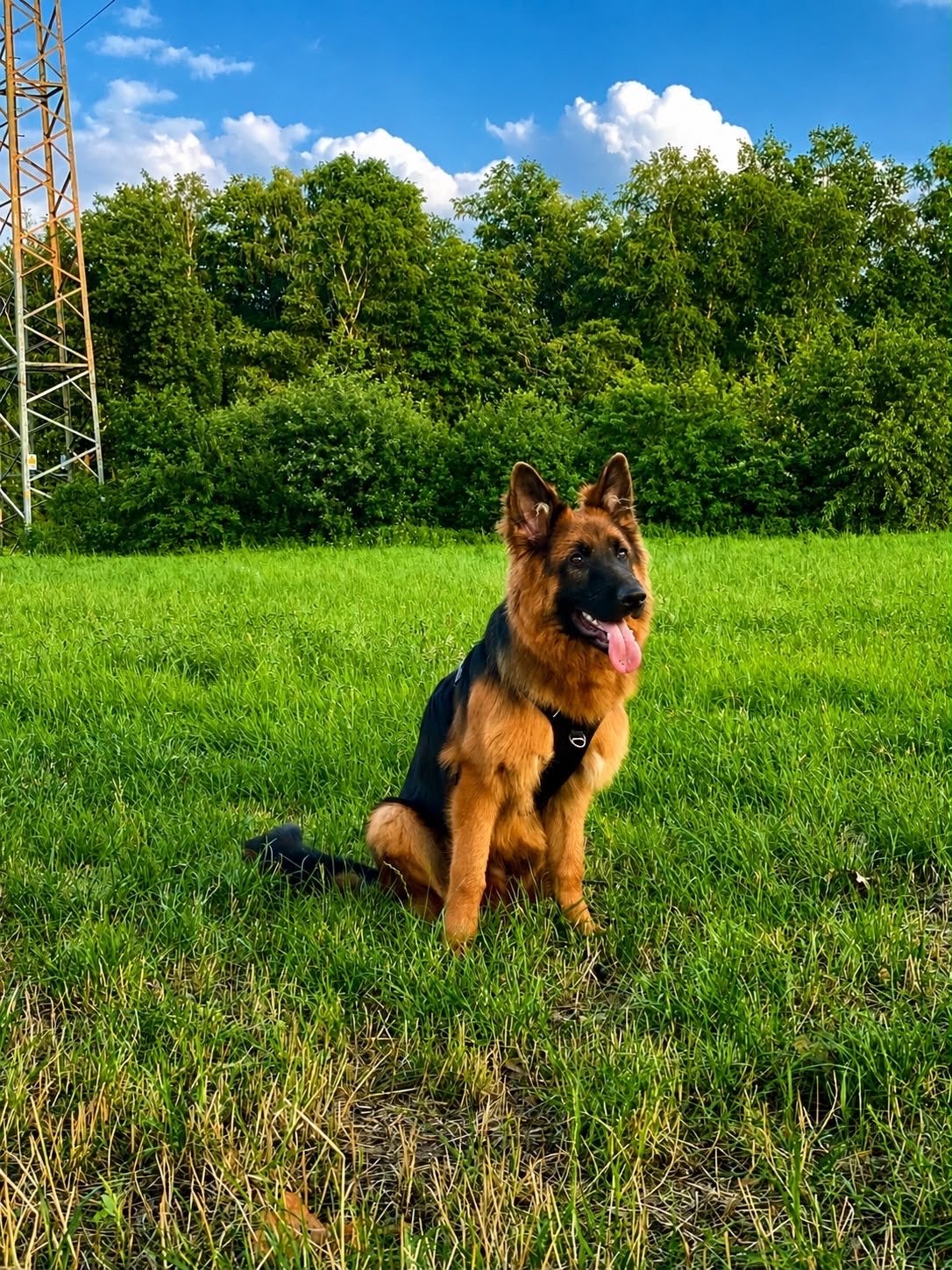 Liefdevol thuis gezocht voor onze Duitse Herder Alfa, Dieren en Toebehoren, Parvo, Reu, Eén hond, 3 tot 5 jaar