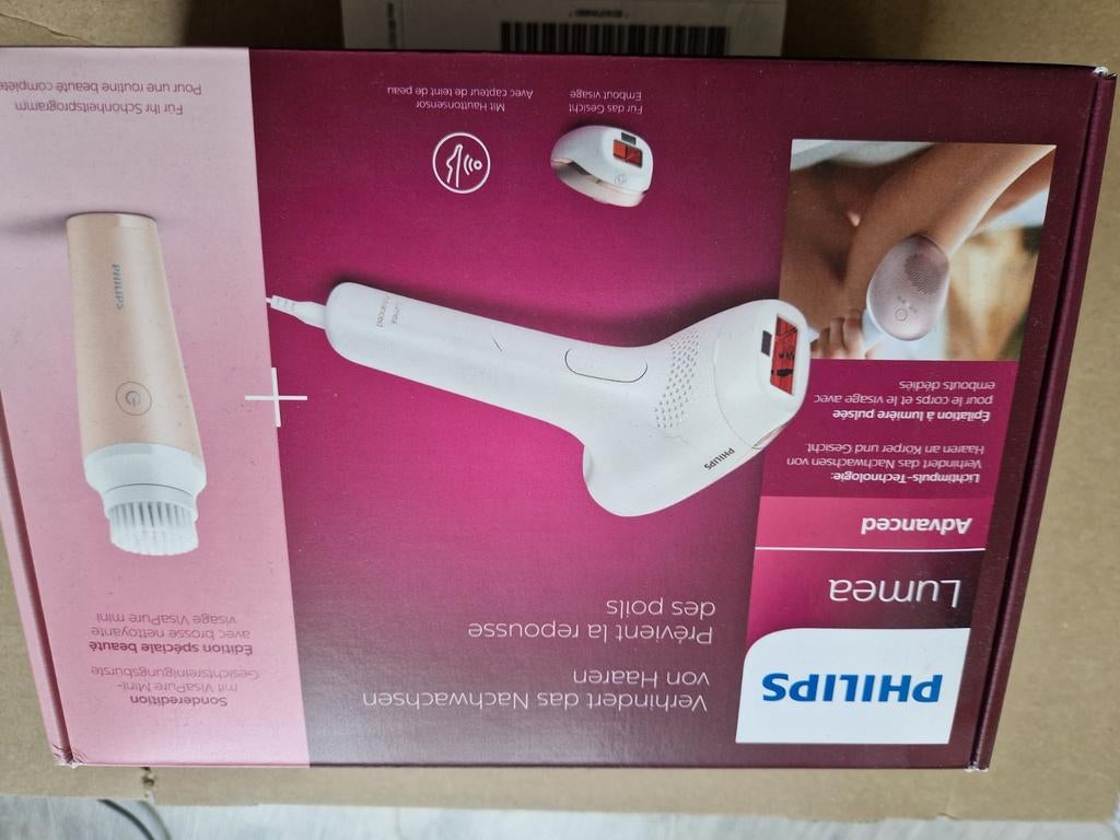 Philips Lumea Advanced IPL met gezichtsreinigingsborstel, Ophalen of Verzenden, Nieuw
