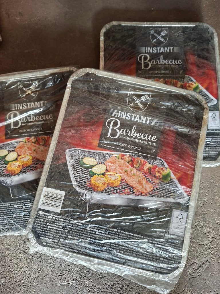 Wegwerp barbeque, Ophalen, Nieuw