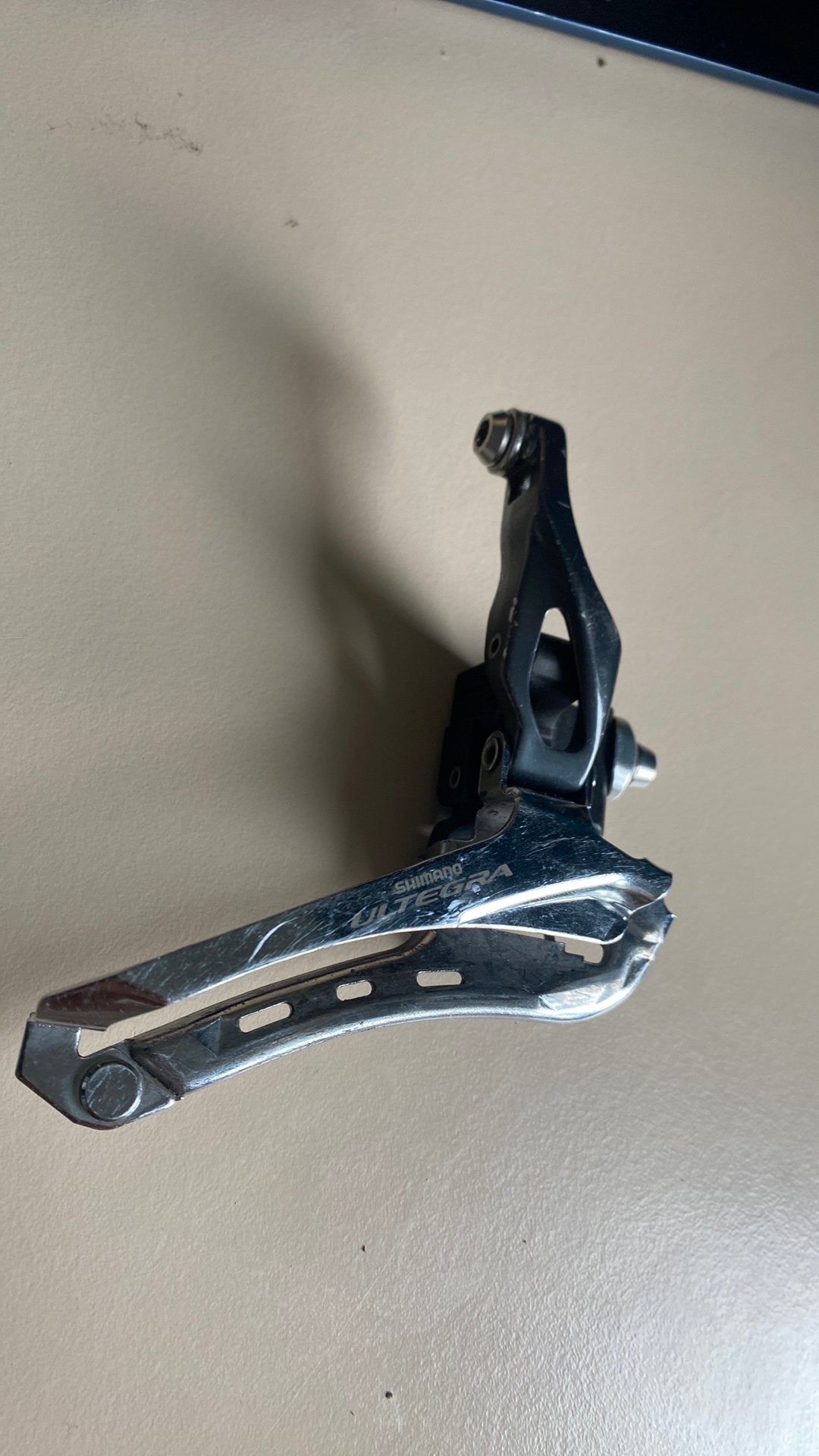 Shimano ultegra voorderailleur FD-6800, Gebruikt, Ophalen of Verzenden, Derailleur of Ketting, Aluminium