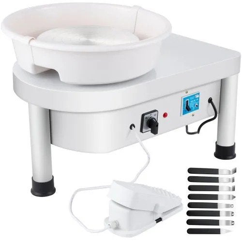Nieuw in doos Keramische Machine 280W - 25cm Aardewerk Wiel, Verzenden, Nieuw, Wit, Overige merken