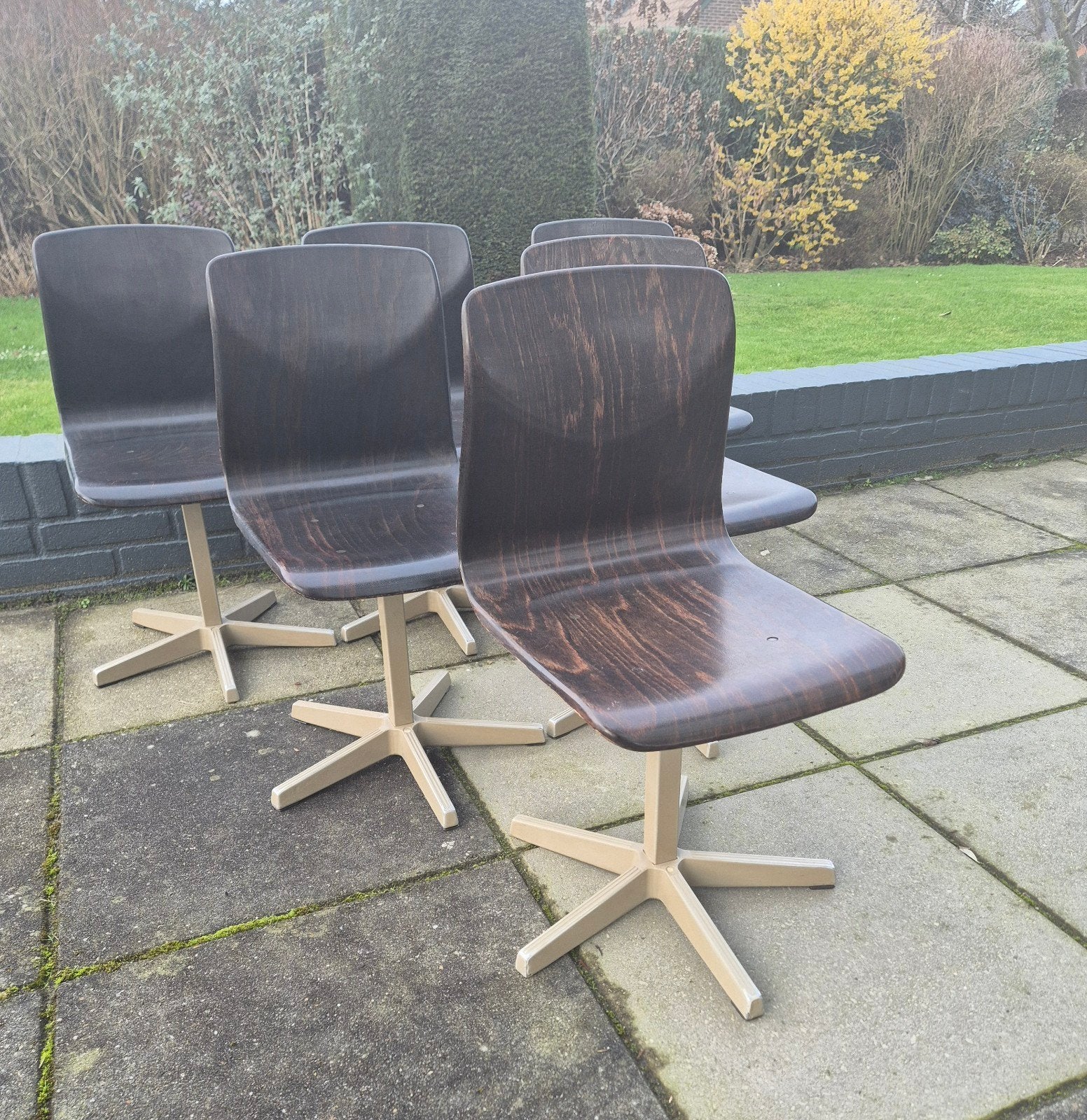 Vintage Pagholtz Thur op seat kindersteltjes, per stuk €9, Ophalen, Gebruikt, Bruin, Vijf, Zes of meer stoelen