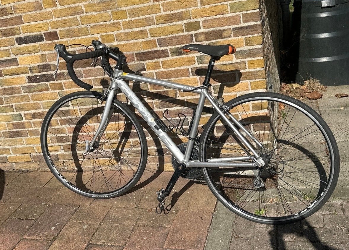 Giant racefiets, zilver, 26,5 inch wielen, Ophalen, 28 inch, Gebruikt, Aluminium