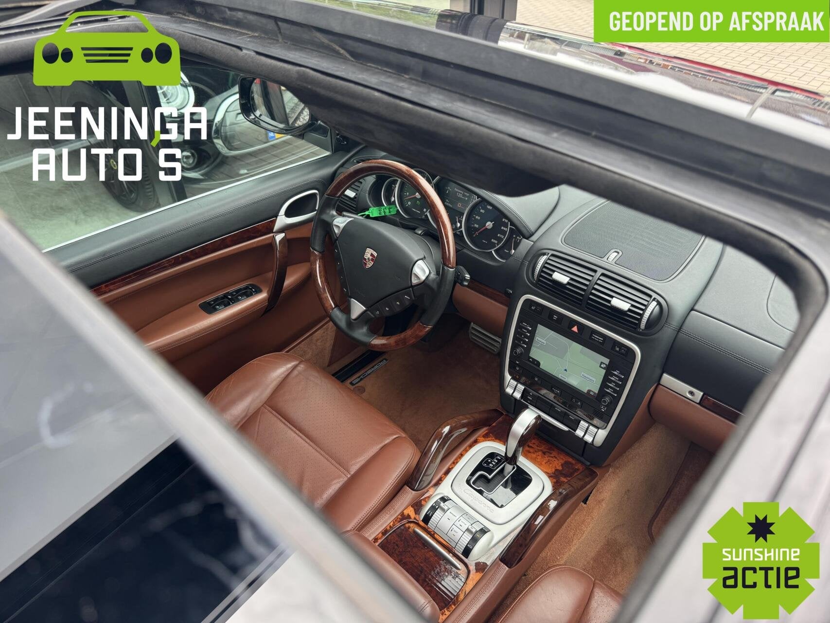 Porsche Cayenne 4.8 Turbo | Youngtimer|Pano|Leer|Memory|Stoe, Auto's, Porsche, Automaat, Cayenne, Gebruikt, 8 cilinders