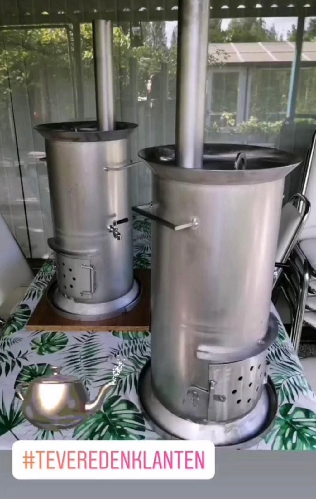 Semaver waterkoker caydenlik theemaker, Ophalen, Zo goed als nieuw, Rvs