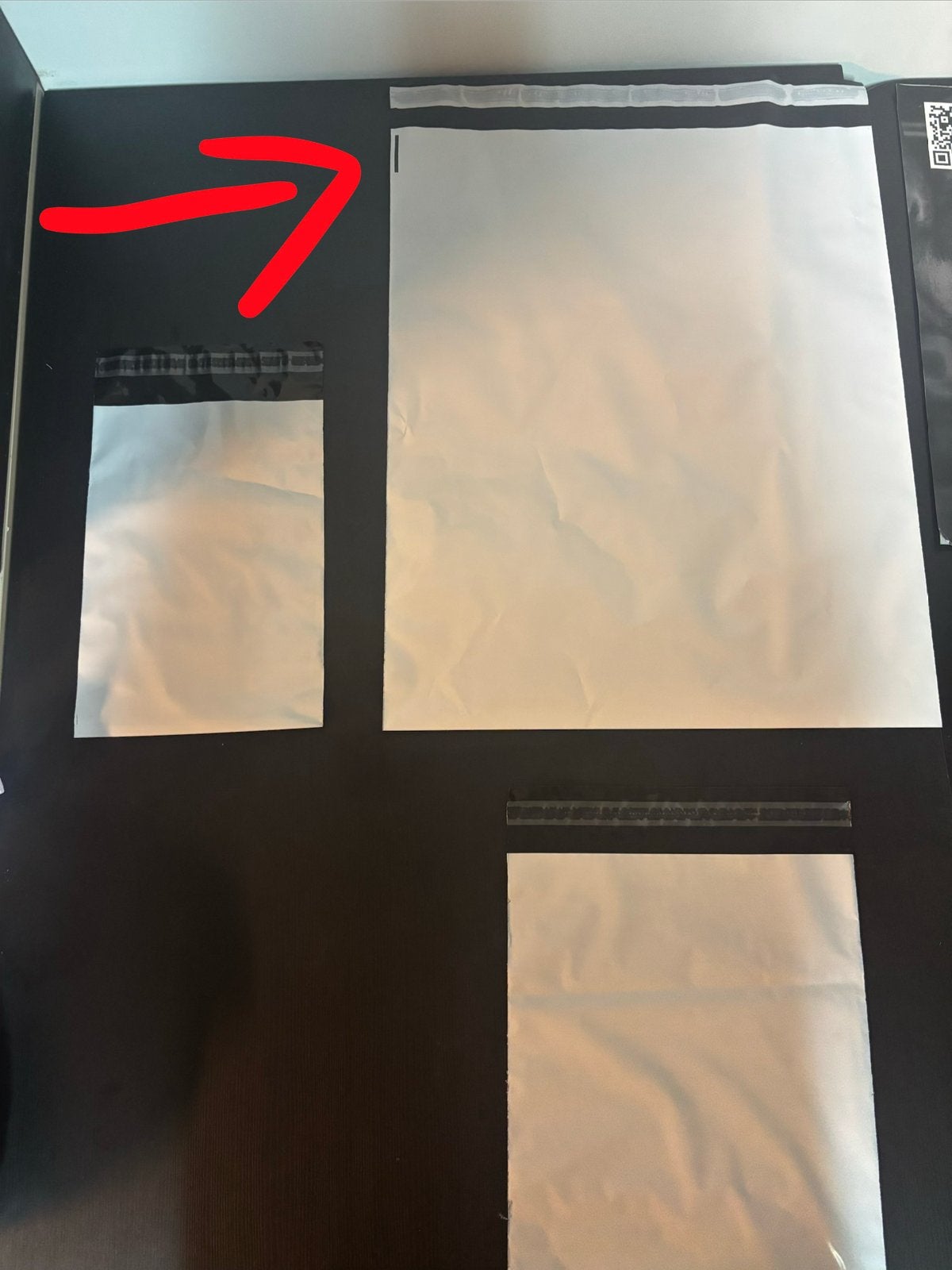 Verzendzakken 450 x 550 mm. 100 stuks per pak, Ophalen, Zo goed als nieuw