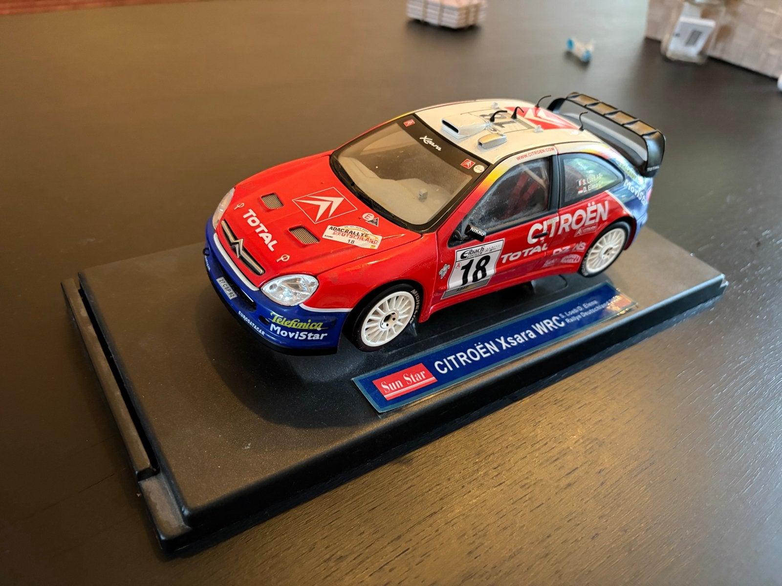 Citroën Xsara WRC Rallye Deutschland 2003 1:18, Overige merken, Auto, Groter dan 1:32, Ophalen of Verzenden