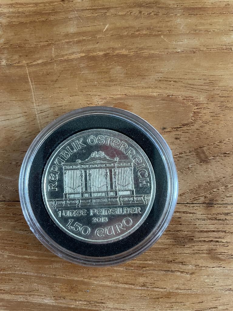 Wiener philharmoniker 1 oz zilver 2013, Postzegels en Munten, Edelmetalen en Baren, Ophalen of Verzenden, Zilver