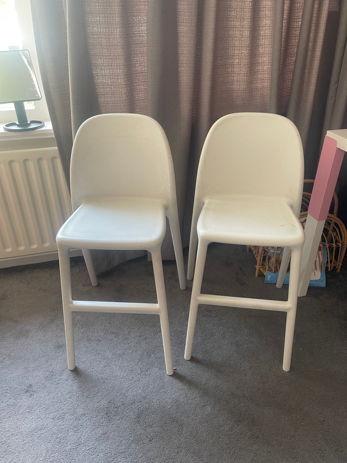 2x IKEA URBAN Kinderstoel Wit – Nette Staat., Kinderen en Baby's, Kinderstoelen, Ophalen, Gebruikt, Overige typen