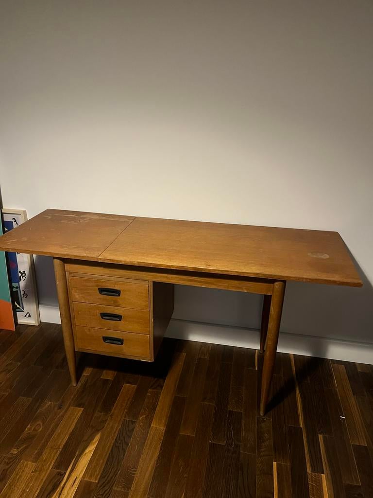 Deens drop leaf bureau | Arne Vodder | Midcentury, Overige typen, Gebruikt, Ophalen of Verzenden, Overige merken