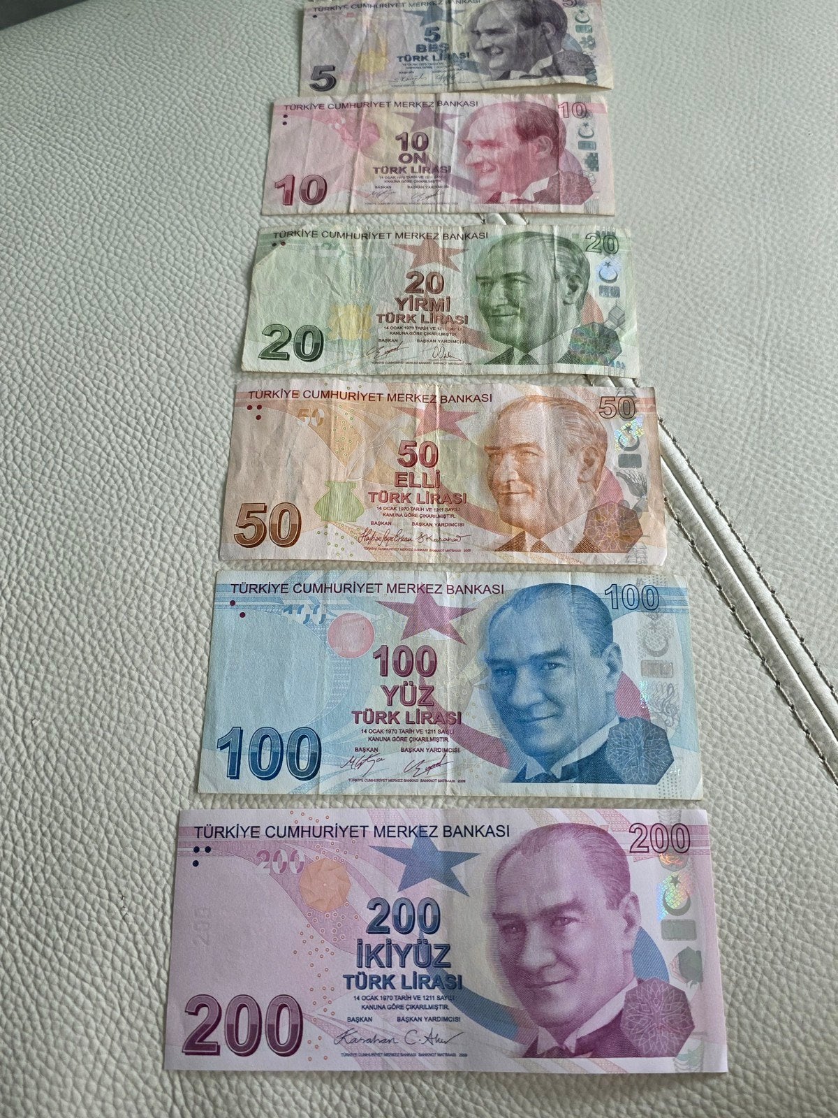 Bankbiljetten 5,10,20,50,100 en 200 Lyra., Ophalen of Verzenden, Overige landen