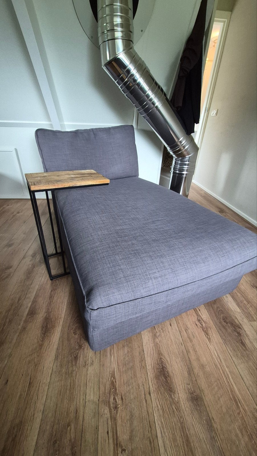 Ikea Kivik Chaise longue grijs/antraciet, Huis en Inrichting, Banken | Sofa's en Chaises Longues, Ophalen, Eenpersoons, 125 tot 150 cm