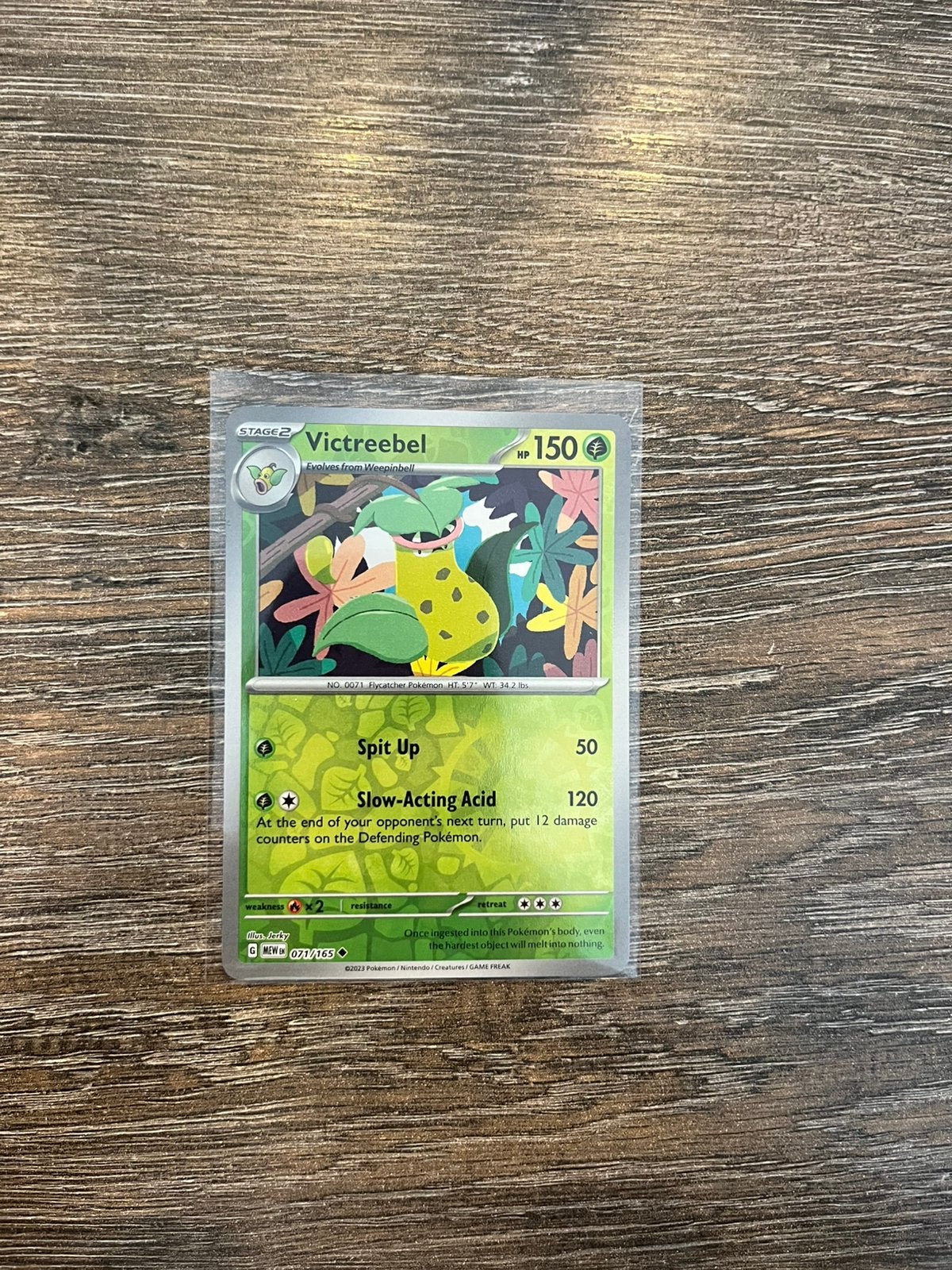 Victreebel MEW 071/165 reverse holo, Hobby en Vrije tijd, Verzamelkaartspellen | Pokémon, Ophalen of Verzenden, Zo goed als nieuw