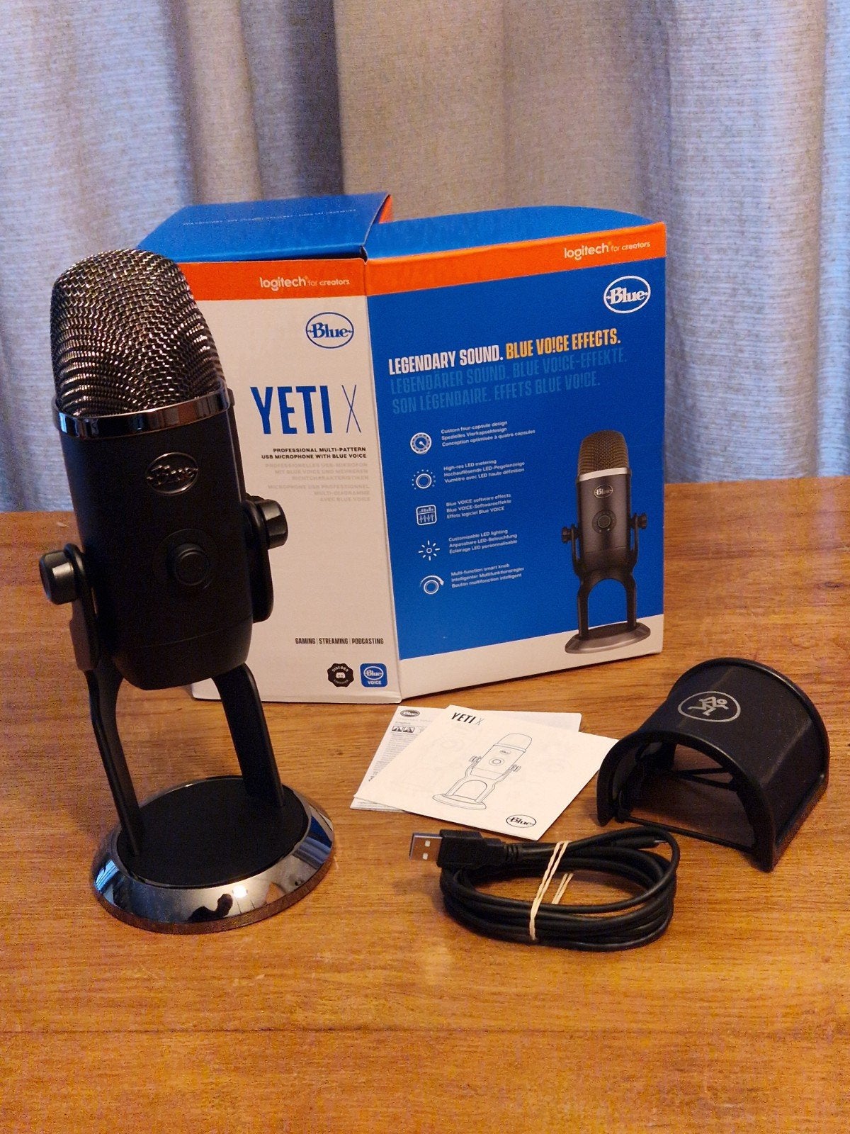 Logitech for Creators Blue Yeti X, Muziek en Instrumenten, Microfoons, Logitech, Logitech, Nieuw, Ophalen of Verzenden