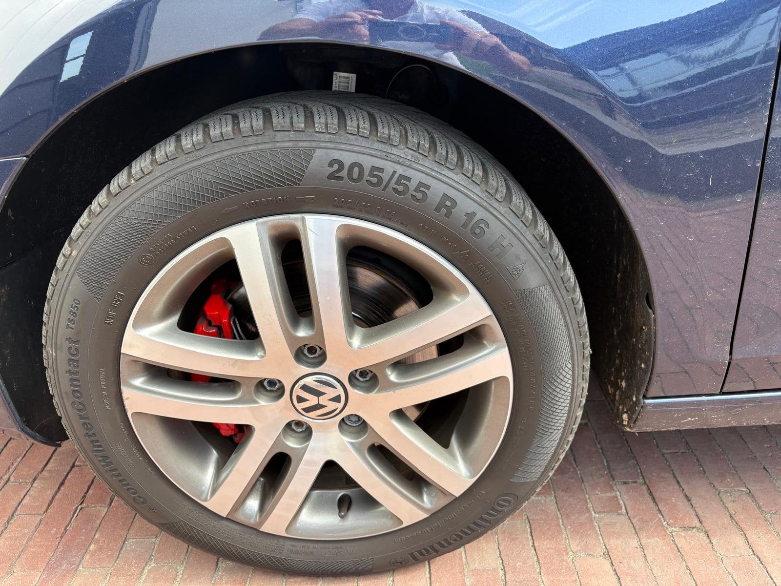 Velgen origineel volkswagen, steekmaat,5x112   205/55 R16 H, Ophalen, Gebruikt, 16 inch, Banden en Velgen